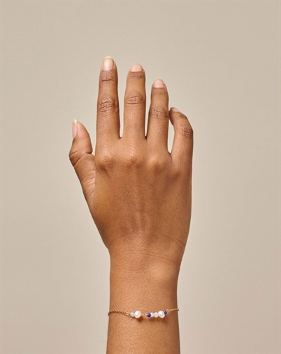 Enamel Copenhagen - Sofia Armbånd - Marine Guldfarvet